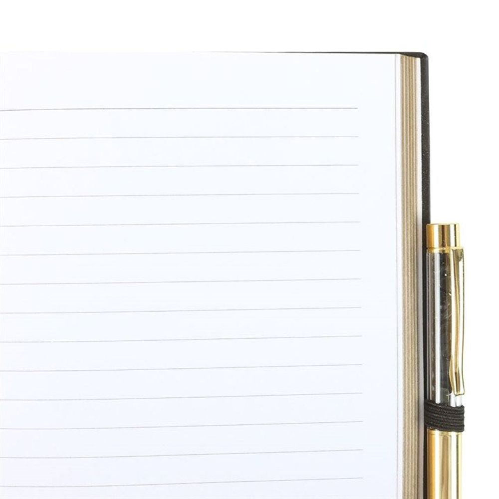 Yin and Yang Journal with Black Obsidian Pen