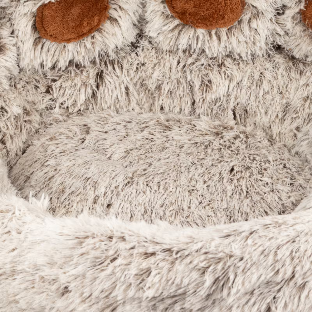 PAW Snuggly Plush Pet Bed