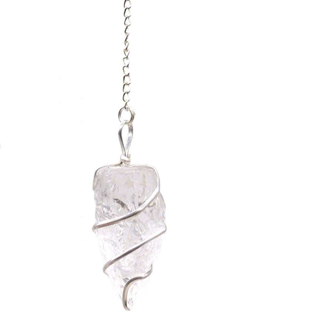 Raw Gemstone Pendulum