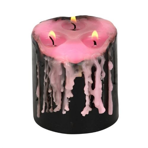 Pink Vampire Tears Pillar Candle