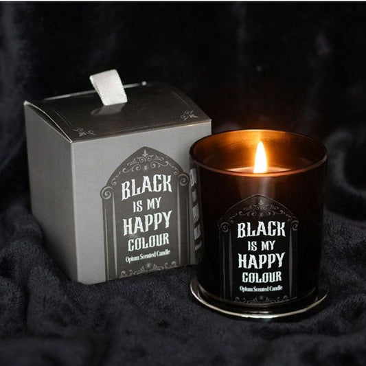 Black is My Happy Colour Candle