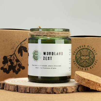 Greenman Rituals Woodwick Soy Candle