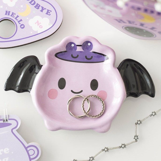 Pastel Bat brew Cauldron Trinket Dish