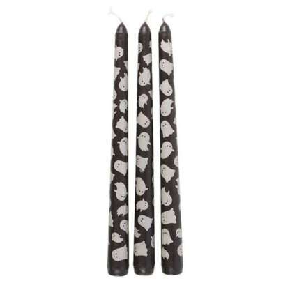 Ghost Print Taper Candle Set (Set of 3)