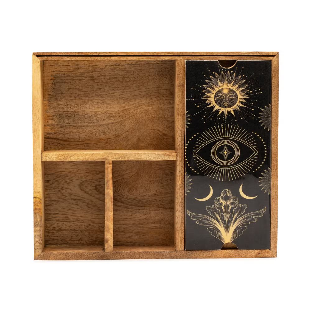 Handcrafted Mango Wood Tarot Box