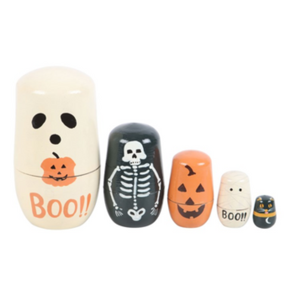 Halloween Inspired - Wooden Nesting Doll Set