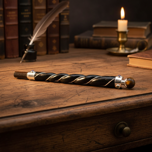 Handcrafted Teakwood Crystal Wand