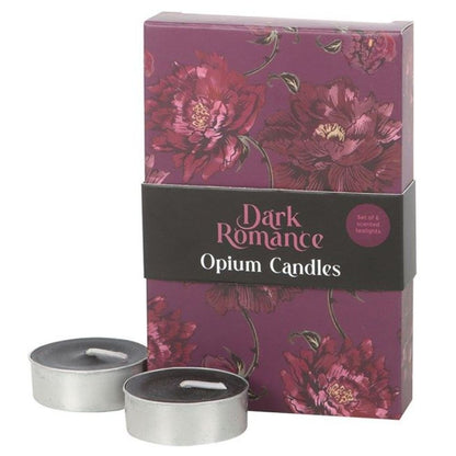 Set of 6 Dark Romance Opium Tealight Candles