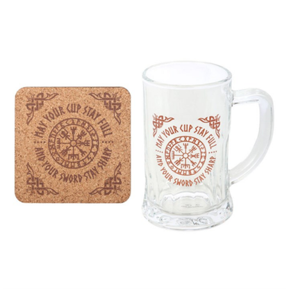 Compass of the North – Vegvísir Beer Tankard