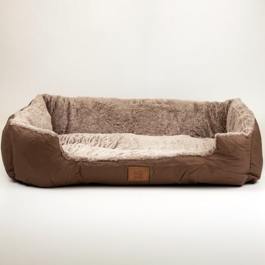 PAW Snuggly Plush Pet Bed