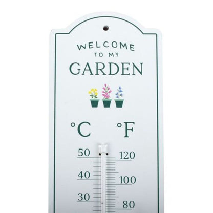 Welcome to My Garden -  Wall Thermometer