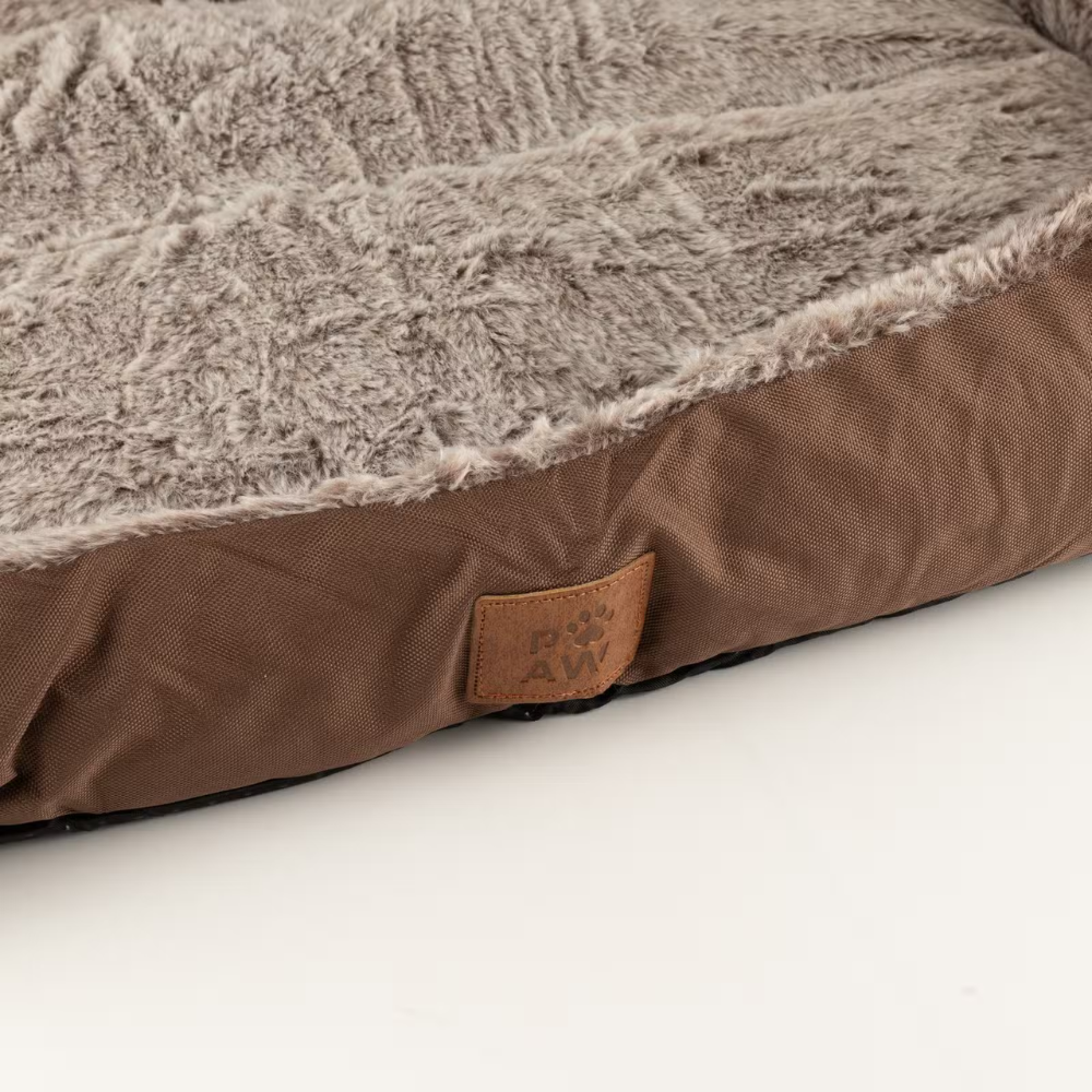 PAW Snuggly Plush Pet Bed