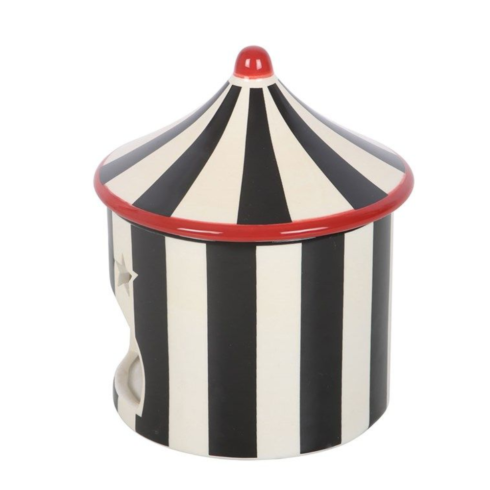 Black Striped Circus Tent Oil Burner