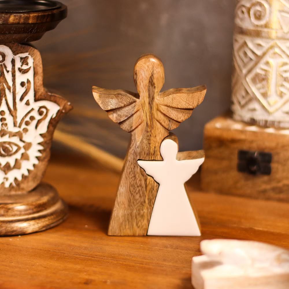 Mango Wood Angel – A Symbol of Love and Protection