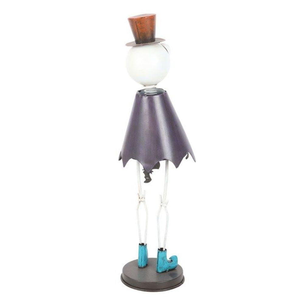 Vintage Metal Skeleton with Top Hat & Cape