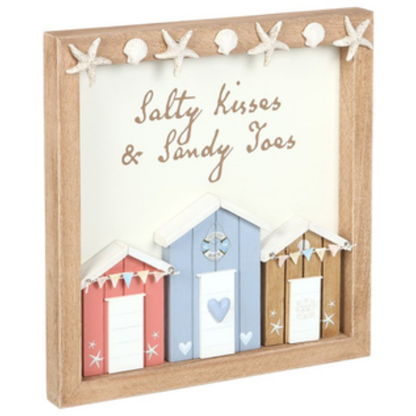 3D Shell Beach Hut Plaque