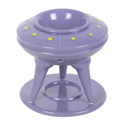 UFO Wax Burner with Lime Alien Wax Melt