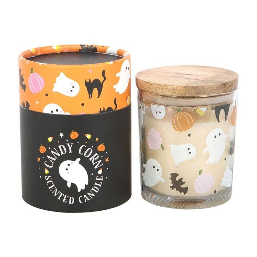 Trick-or-Treat Candy Corn Candle