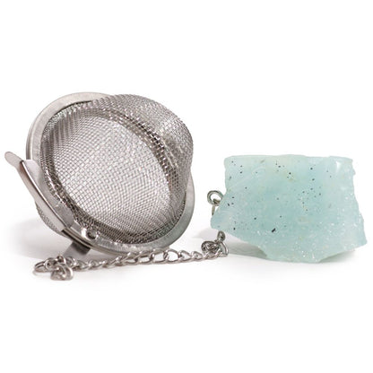 Raw Gemstone Tea Strainer