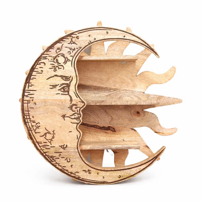 Sun & Moon 3 Tier Wall Shelf