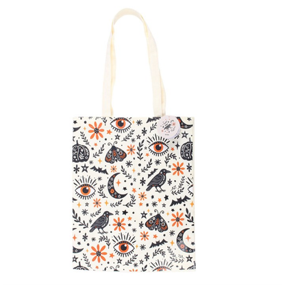 Frightful Folk Tote Bag – Gothic Autumn Design