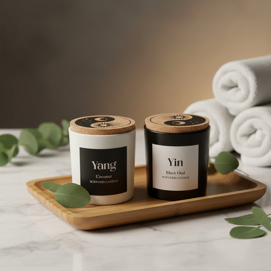 Set of 2 Yin Yang Candles