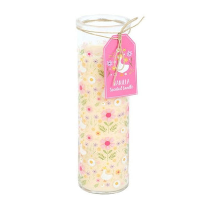 Daisy & Duck Print Vanilla Tube Candle