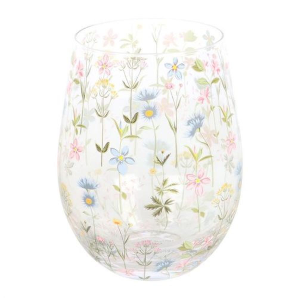 Floral Stemles Glass