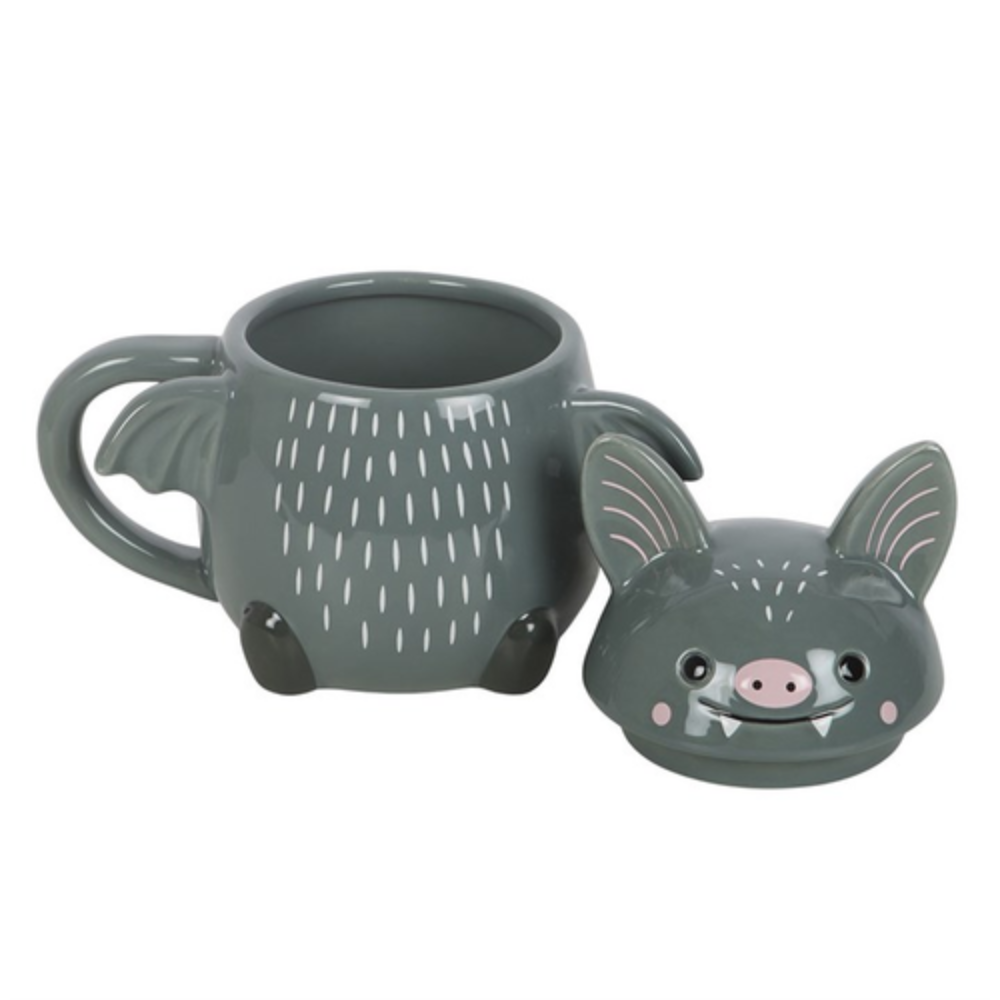 Cute Bat Lidded Mug – Adorable Halloween Gift