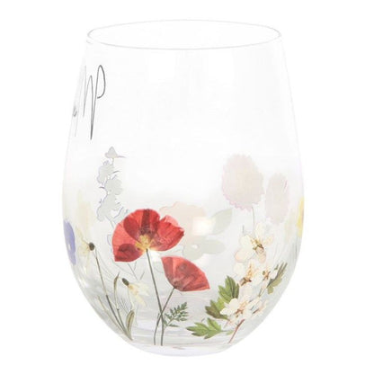 Stemless Wine Glass – Mum