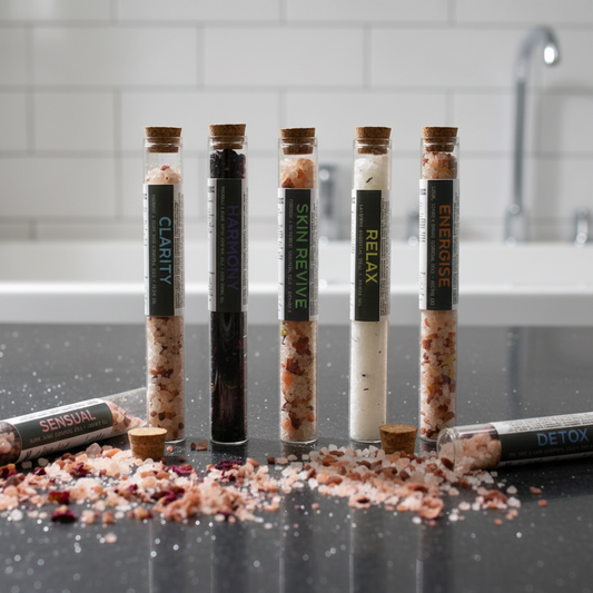 Seven Days of Self Care Bath Salt Gift Set – 7 Essential Oil Blends
