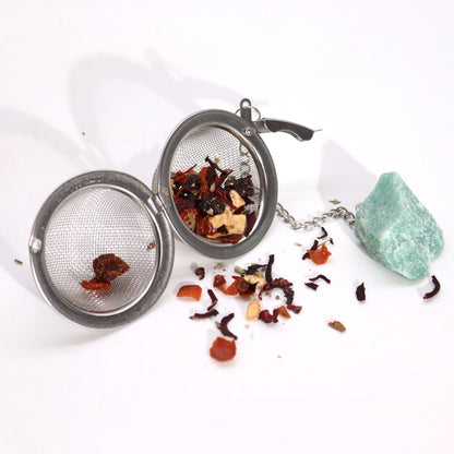 Raw Gemstone Tea Strainer