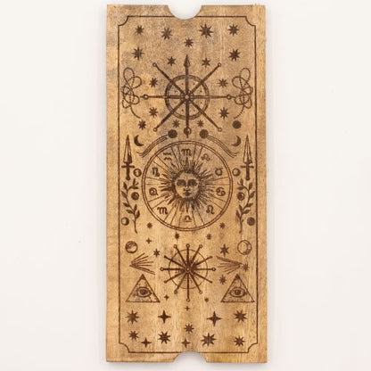 Four-Section Tarot Box with Card Holder