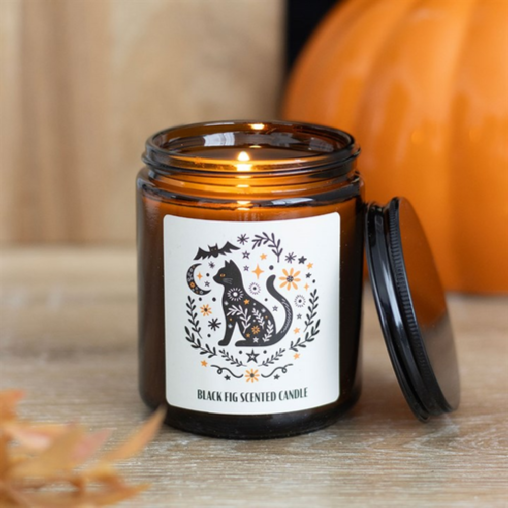 Frightful Folk Apothecary Candle – Moth, Cat & Raven