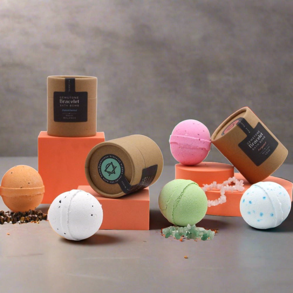 Bath Bomb With Hidden Gemstone Bracelet