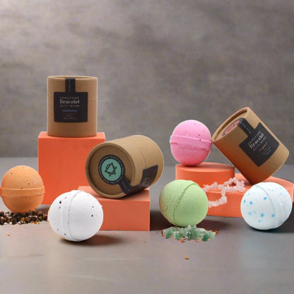 Bath Bomb With Hidden Gemstone Bracelet