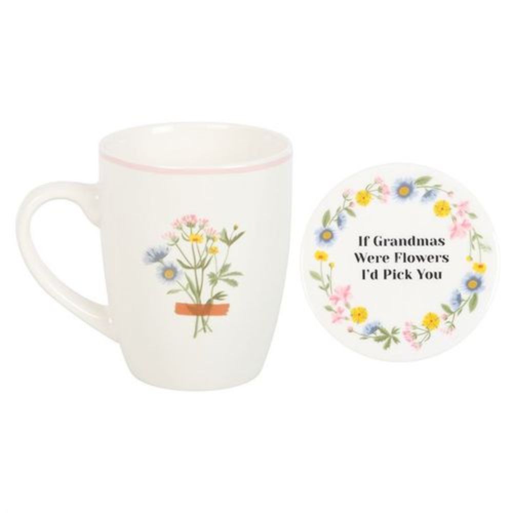 Flowers Floral Mug & Coaster Set