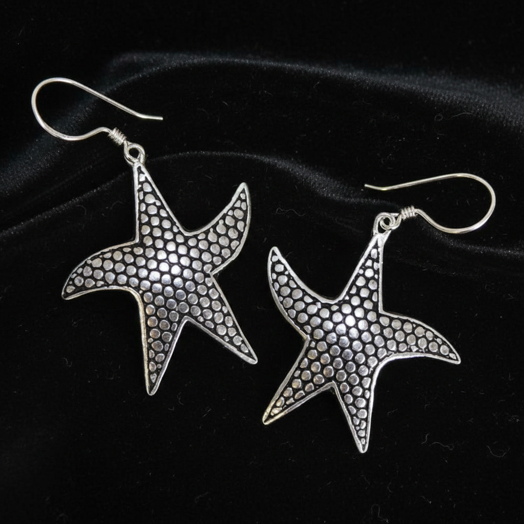 Sterling Silver Nature-Inspired Earrings