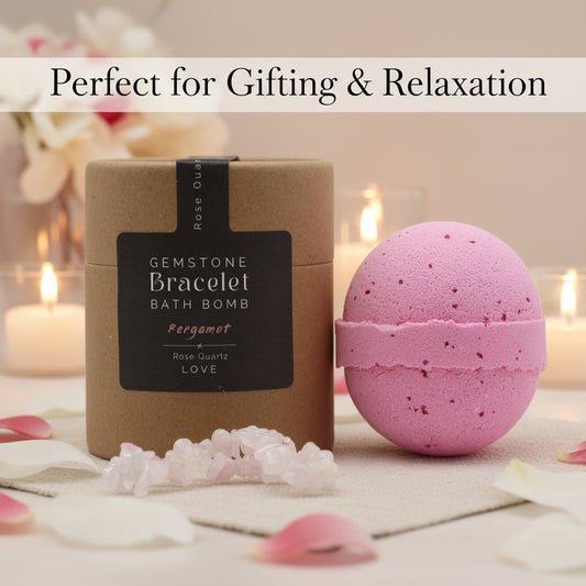 Bath Bomb With Hidden Gemstone Bracelet