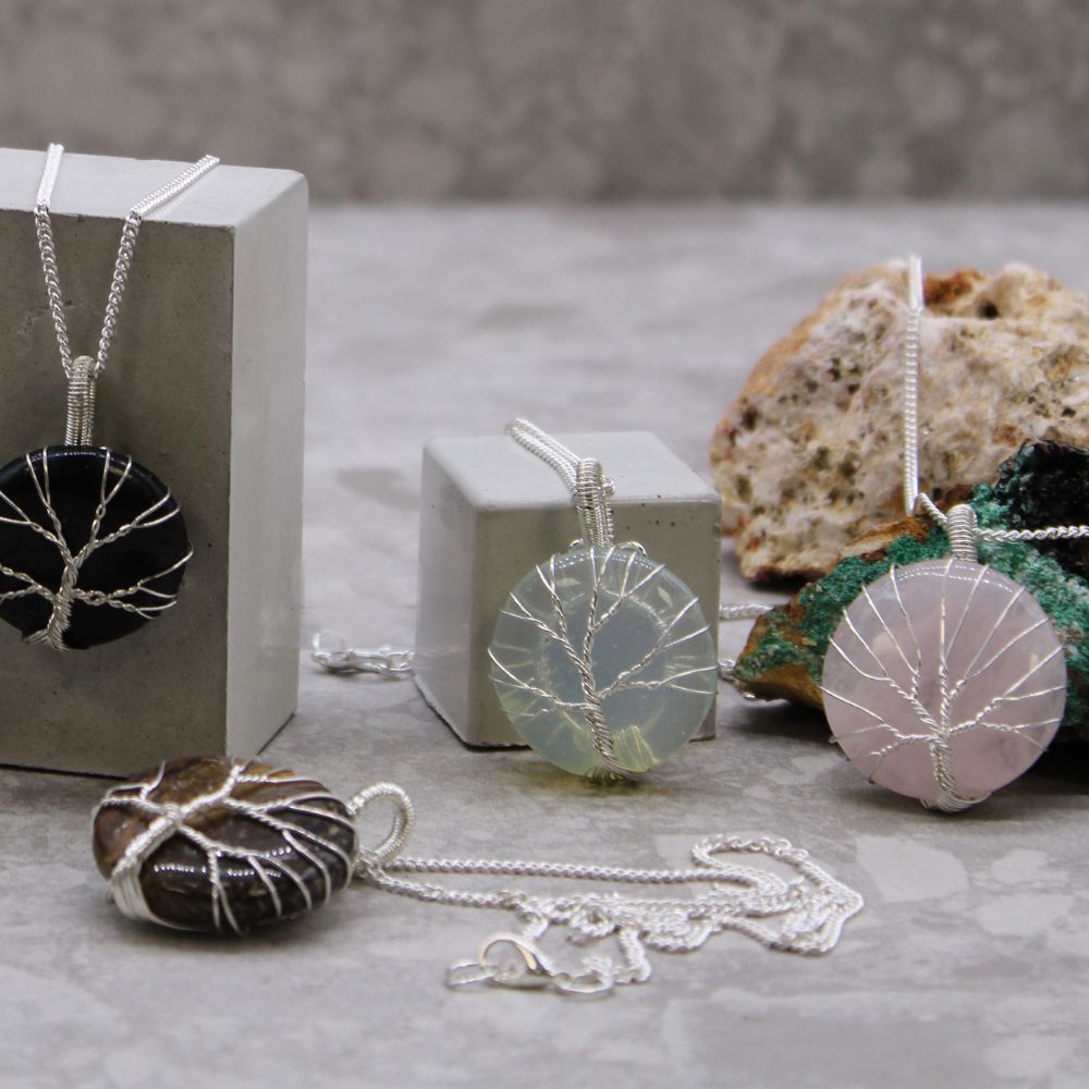Tree of Life Gemstone necklace collection