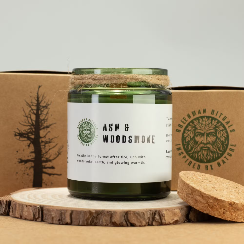 Greenman Rituals Woodwick Soy Candle
