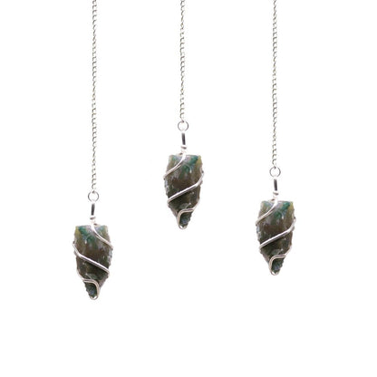 Raw Gemstone Pendulum