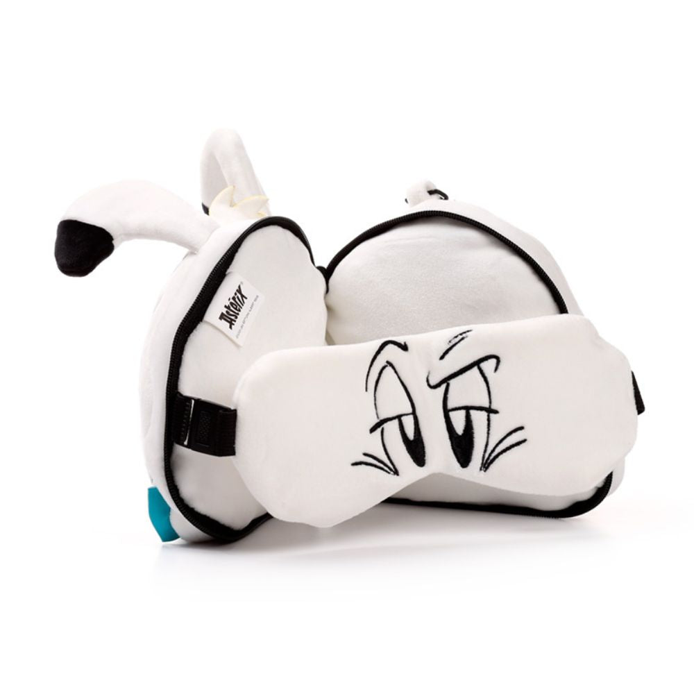 Asterix Plush Round Travel Pillow & Eye Mask Set