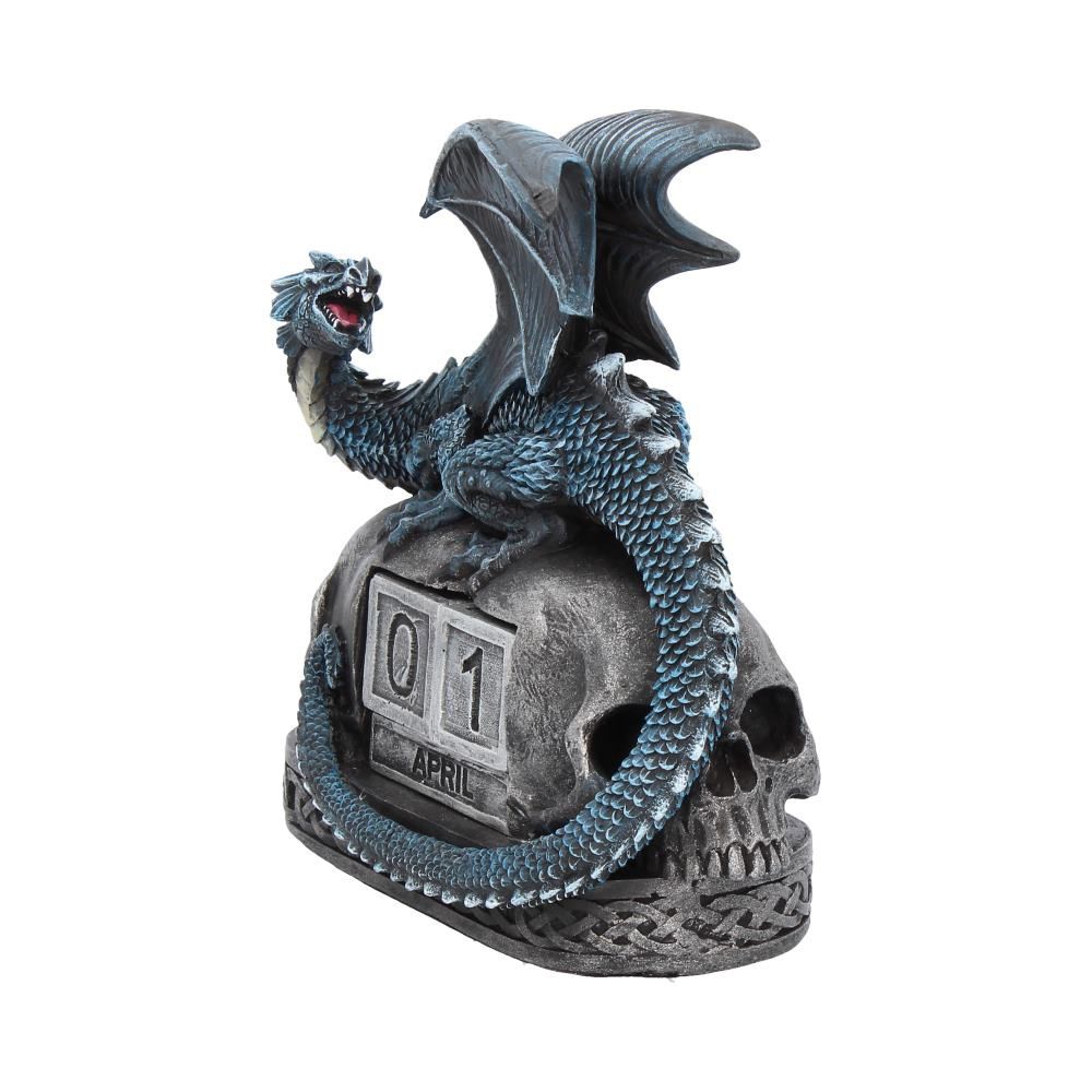 Blue Dragon and Skulls Gothic Calendar