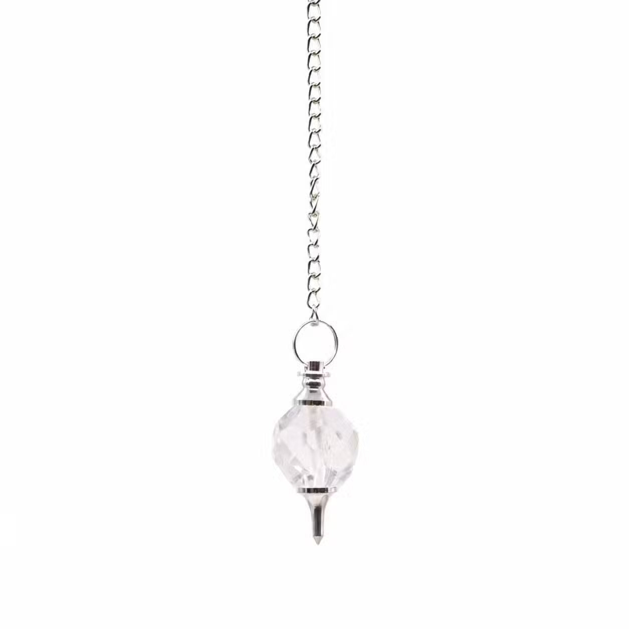 Faceted Gemstone Pendulum – Crystal Divination Tool
