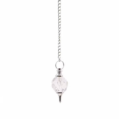 Faceted Gemstone Pendulum – Crystal Divination Tool