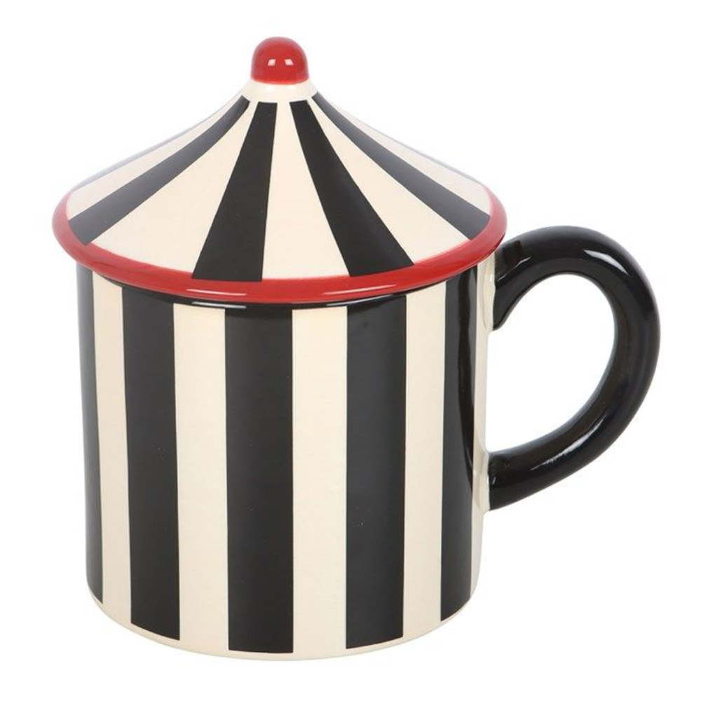 Black Striped Circus Tent Mug