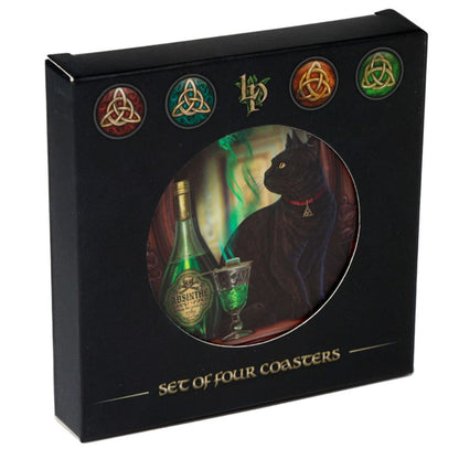 Lisa Parker set of four coaster - Magic Cats