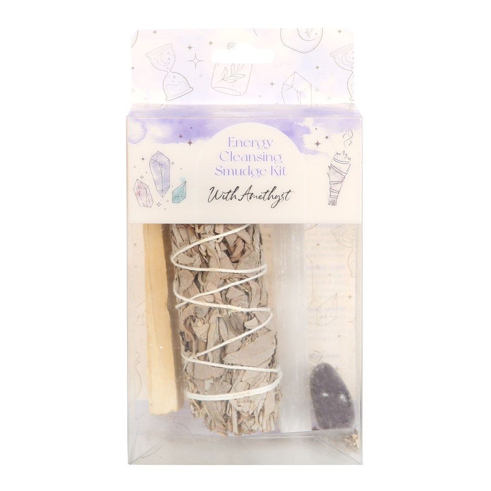 Smudge Kits with Amethyst Crystal