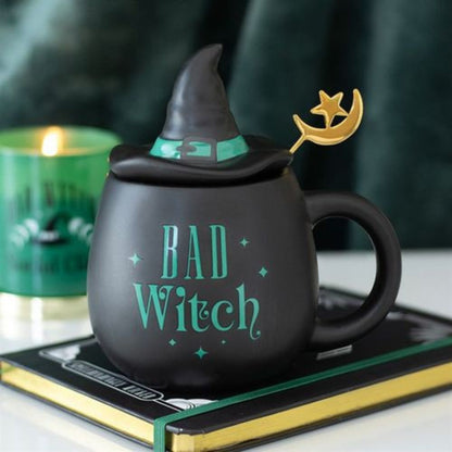 Good Witch / Bad Witch Ceramic Mug Set